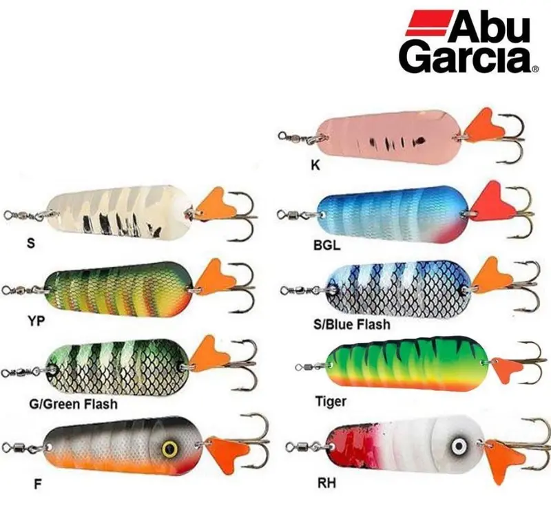 Abu Garcia Atom Spoon Lure – Flashing Pike & Predator Bait (20G, 25G, 35G – Full Color Range) 1