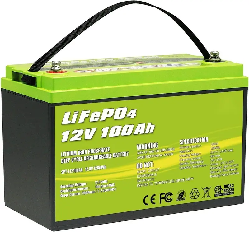 Acopower Lifepo4 Deep Cycle Battery – High-Capacity Lithium Power Bank For Rvs & Campers 1