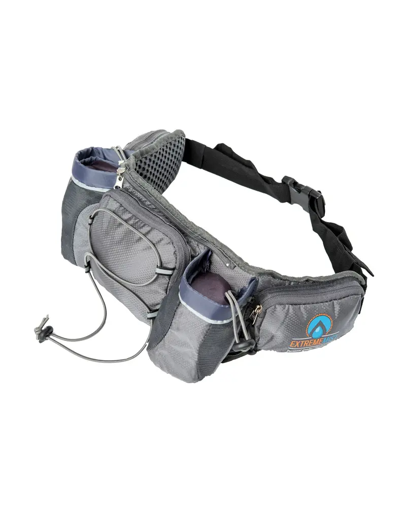 Adjustable Hydration Waist Pack With Detachable Dual-Bottle Holsters 1