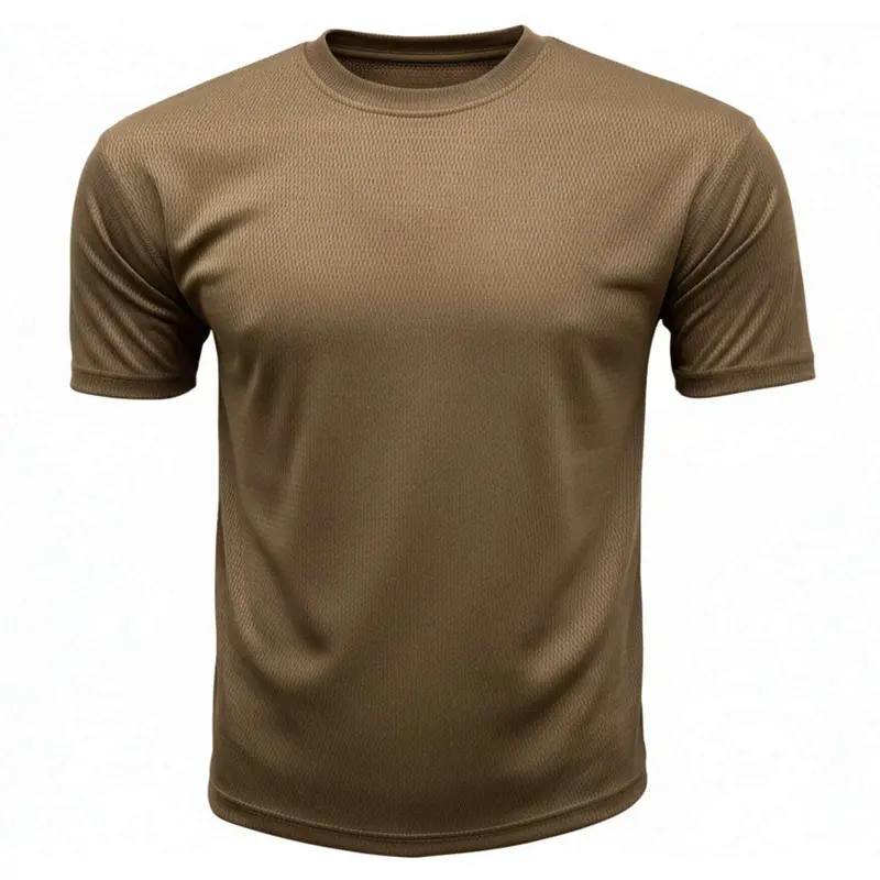 Army Brown Coolmax Performance T-Shirt – Moisture-Wicking Base Layer 1