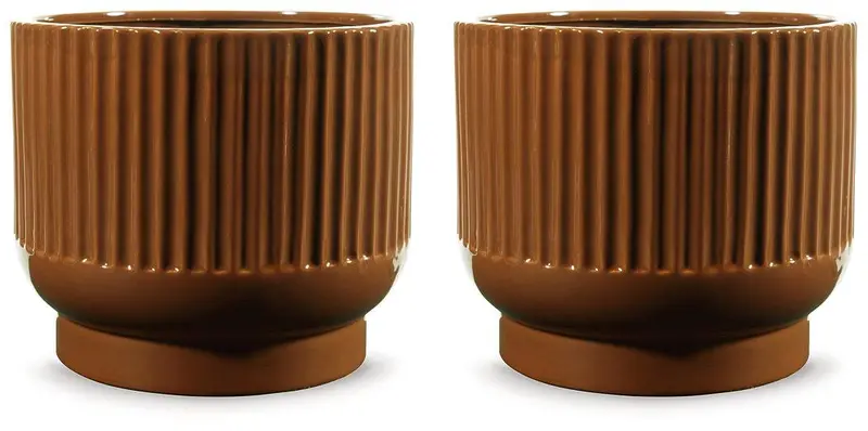 Avalyah Ceramic Vase Pair – Modern Decorative Set 1