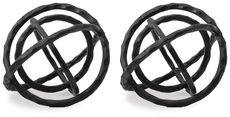 Barlee Abstract Metal Sculpture Pair 1