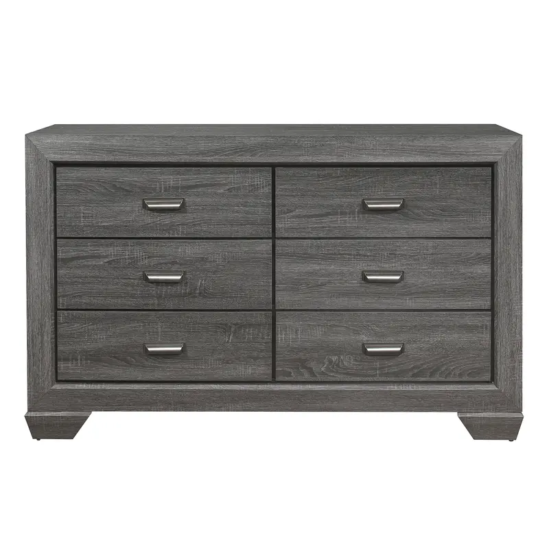 Beechnut Gray 6-Drawer Dresser – Model 1904Gy-5 1