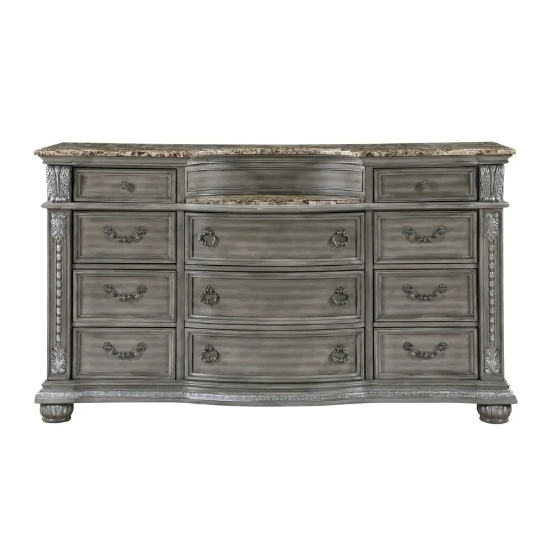Bennington Gray Dresser With Smooth-Close Drawers - 1583-5 1