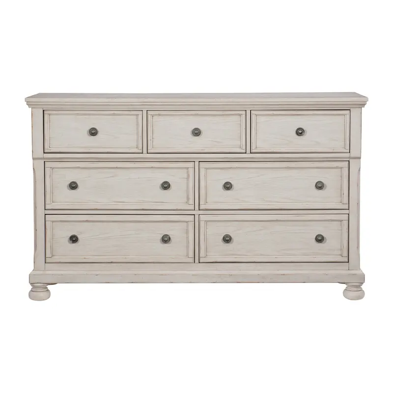 Bethel White Dresser With Concealed Storage Compartment - 2259W-5 1