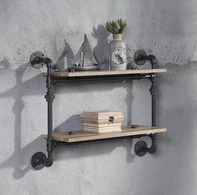 Brantley Wall-Mounted Shelf Unit – 2-Tier 1