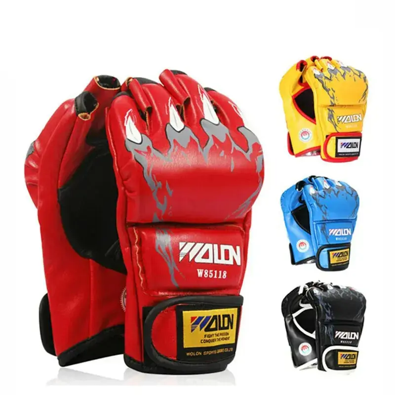 Breathable Half-Finger Mma And Boxing Training Gloves 1