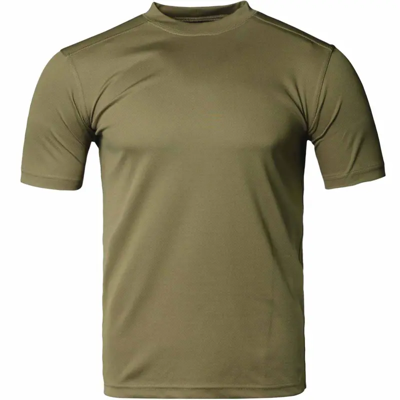 British Army Olive Green Coolmax Moisture-Wicking T-Shirts 1