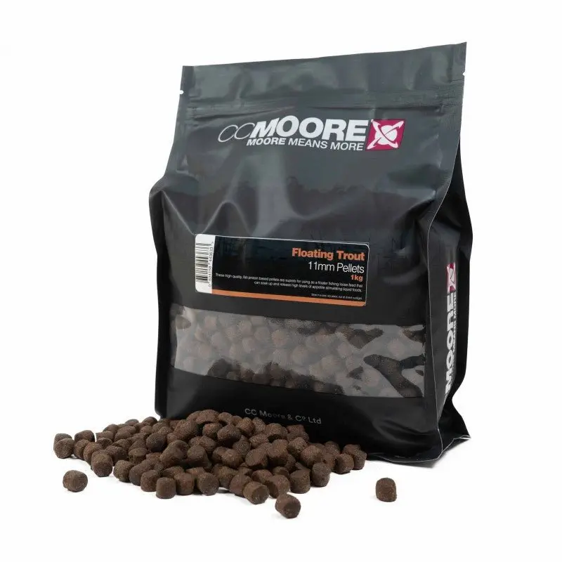 Cc Moore Floating Trout Pellets – 11Mm Diameter, 1Kg Tub 1