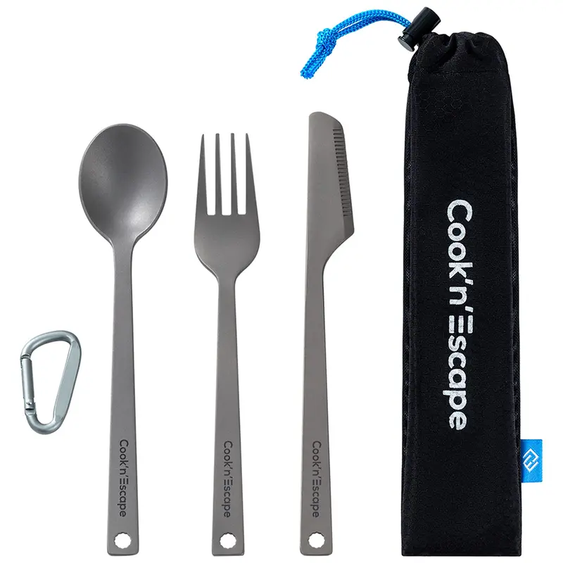 Cook'N'Escape Titanium 3-Piece Multi-Function Cutlery Set 1
