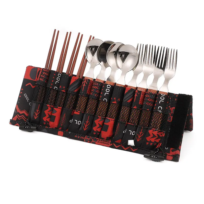 Coolcamp 12-Piece Stainless Steel Cutlery Set For Camping & Outdoor Dining 1