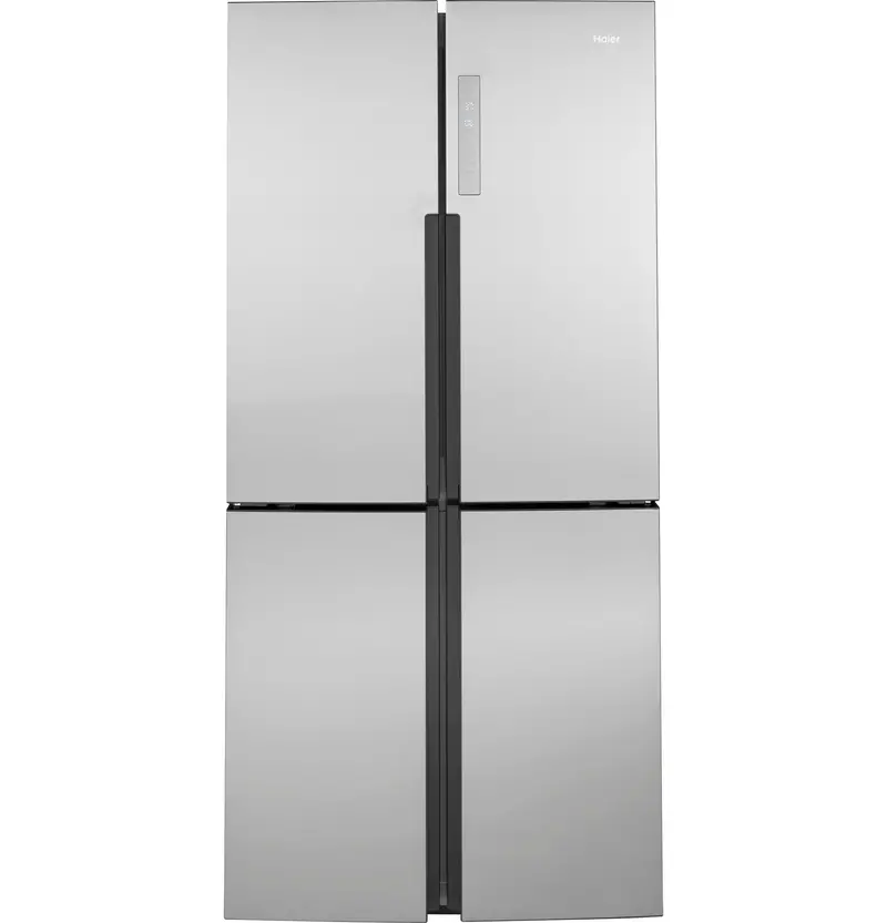 Haier 16.8 Cu. Ft. Quad-Door Energy Star Refrigerator – Qhe16Hypfs 1