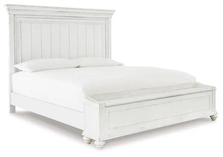 Kanwyn Platform Bed With Integrated Storage Bench 1