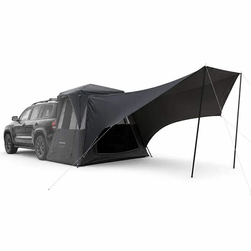 Kingcamp Boundless X3 Pro Upf50+ Canopy Tarp — Detachable Or Integrated Sun Shelter For Suv Tents, 15+ Sq Ft Coverage 1