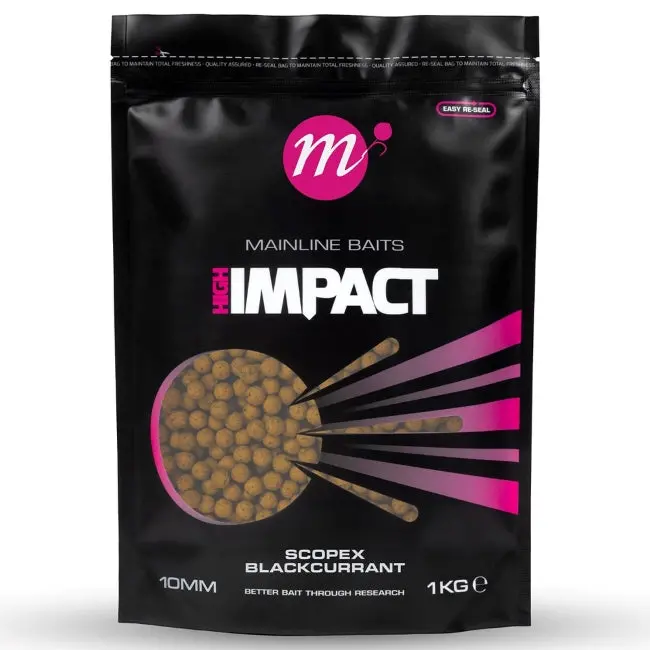 Mainline High-Impact Scopex Blackcurrant Boilies For Carp Fishing 1