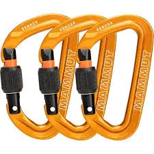 Mammut Sender Screwgate Carabiner Set – 3-Pack For Secure Anchors 1
