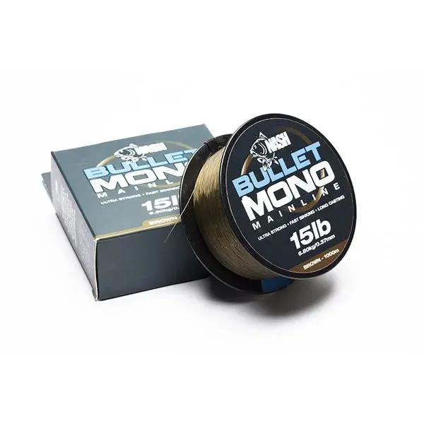 Nash Bullet Mono Mainline – Low-Visibility Coated 1