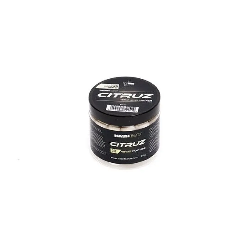 Nashbait Citruz Pop-Ups – Bright White Flavored Bait 1
