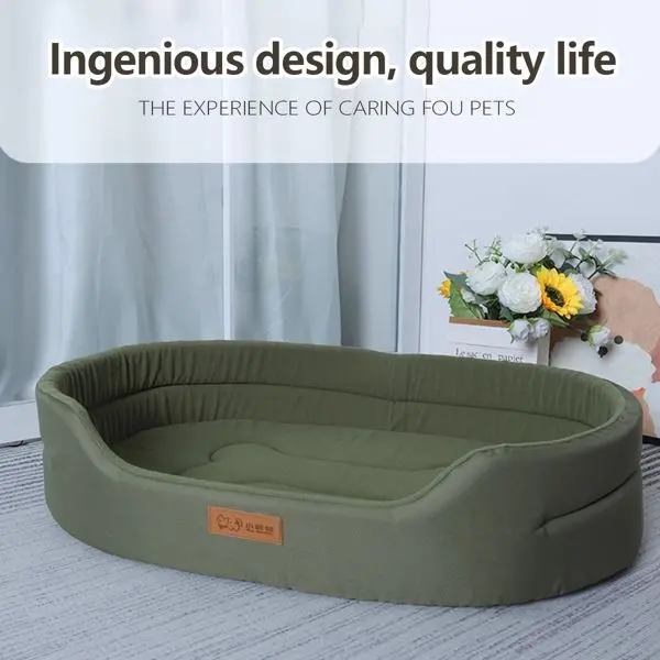Orthopedic Dog Bed For Medium Breeds – Memory Foam Pet Couch With Waterproof, Non-Slip Base & Machine-Washable Cover (Grey) 1