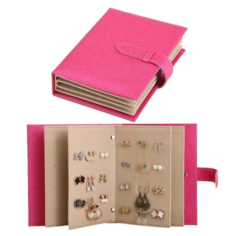 Portable Earring Storage Book With Clear Pages 1