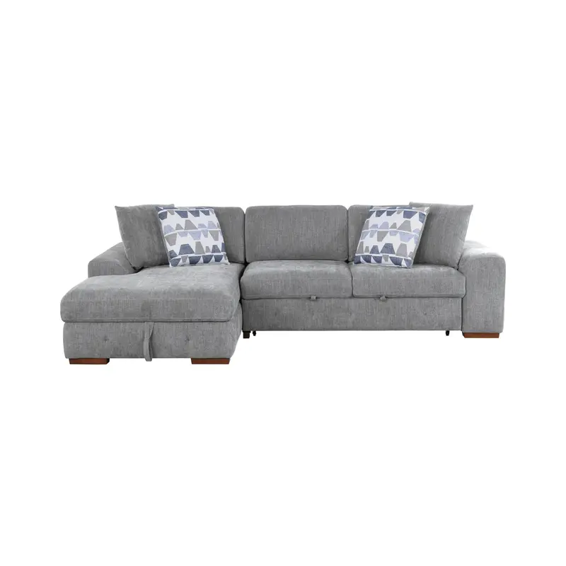 Raife Gray 2-Piece Sectional With Left-Facing Chaise – Model 9624Gy*2Lc2R 1