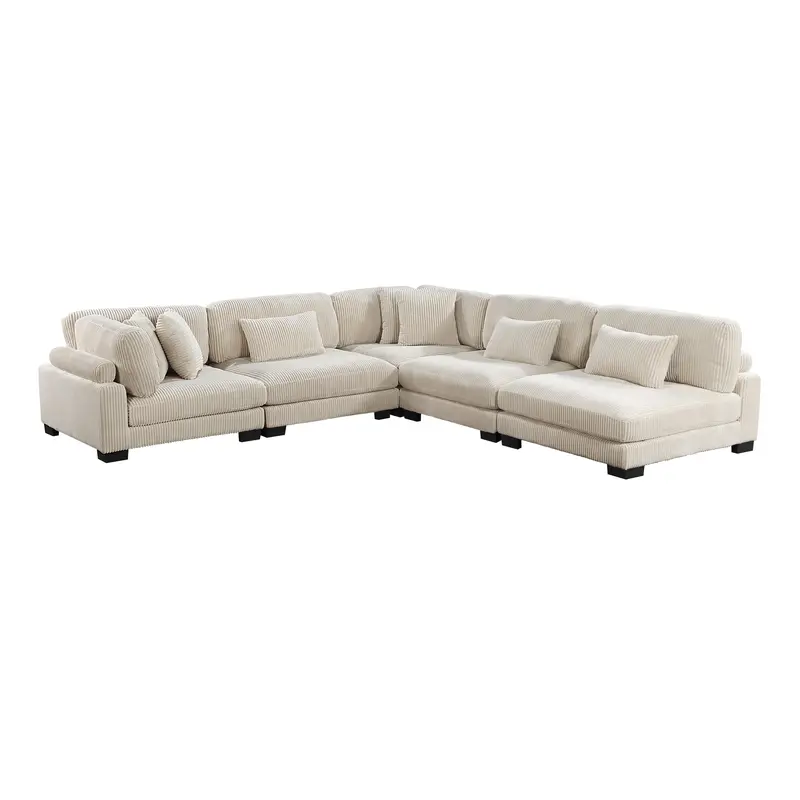 Traverse 5-Piece Beige Modular Sectional – Standard Layout (Model 8555Be*5Sc) 1