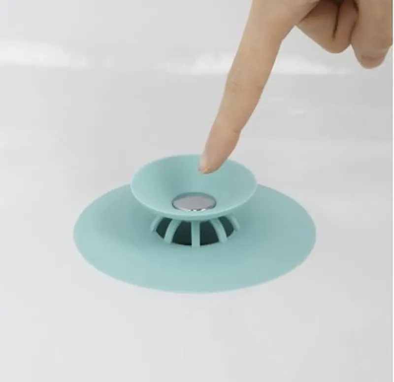Universal Silicone Sink Drain Plug With Easy-Grip Handle 1